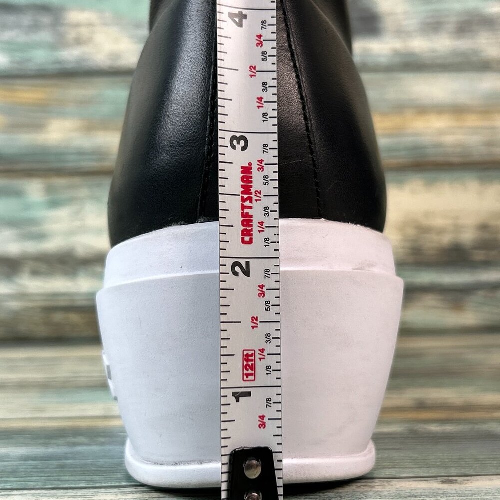 Under Armour Sportwear High Top Sneaker Womens 9.5 Black Leather Neoprene Lining - Picture 11 of 12